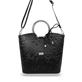 Zellia Zvn22030 női fekete kézitáska 23-29 x 24,5 x 13 cm