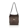Zellia ZVN26006 Zamsz barna női női válltáska 30 × 27 × 13 cm