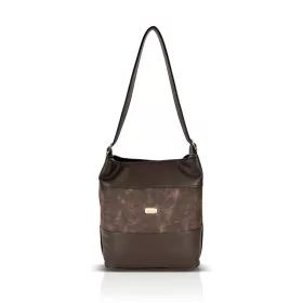   Zellia ZVN26006 Zamsz barna női női válltáska 30 × 27 × 13 cm