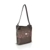 Zellia ZVN26006 Zamsz barna női női válltáska 30 × 27 × 13 cm