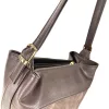 Zellia ZVN26006 Zamsz barna női női válltáska 30 × 27 × 13 cm