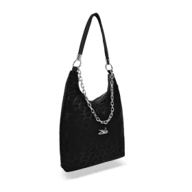  Zellia 25087 fekete párduc mintás női válltáska 43 x 31 x 7 cm