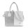 Zellia Td39 ezüst- csillámos női kézitáska 35 x 25 x 11 cm
