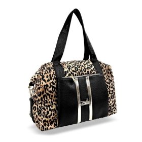 Zellia párduc mintás női sporttáska 30 × 40 cm