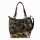 Zellia  Zlb475  Python fekete piton mintás női válltáska, oldalpánttal 34 x 29 x 14 cm