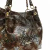 Zellia  Zlb475  Python fekete piton mintás női válltáska, oldalpánttal 34 x 29 x 14 cm