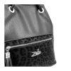 Zellia 24125 fekete-párduc mintás válltáska  30 x 27 x 15 cm