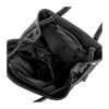 Zellia 24125 fekete-párduc mintás válltáska  30 x 27 x 15 cm