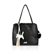Zellia 26061 Brw fekete női válltáska 35 × 32 × 13 cm