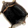 Zellia Zlb475 Python bronz-ezüst női válltáska, oldaltáska 34 x 29 x 14 cm