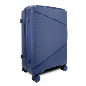 Zellia Ppb088 kék keményfalú bőrönd 65 cm
