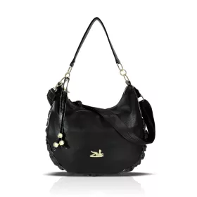   Zellia 26076 Groove fekete-grafit hobo válltáska 40 x 35 x 10 cm