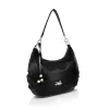 Zellia 26076 Groove fekete-grafit hobo válltáska 40 x 35 x 10 cm