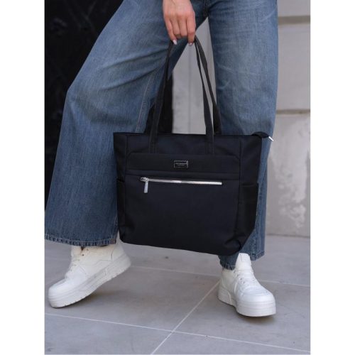 Peterson PTN CTY-03-6135 fekete shopper táska 40 x 31 x 16 cm