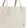 Zellia Td39 bézs-lakk női kézitáska 35 x 25 x 11 cm
