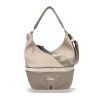 Zellia 21066 taupe női válltáska, oldaltáska 40 x 30 x 15 cm