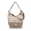 Zellia 21066 taupe női válltáska, oldaltáska 40 x 30 x 15 cm