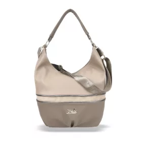   Zellia 21066 taupe női válltáska, oldaltáska 40 x 30 x 15 cm