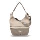 Zellia 21066 taupe női válltáska, oldaltáska 40 x 30 x 15 cm