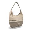 Zellia 21066 taupe női válltáska, oldaltáska 40 x 30 x 15 cm