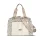 Zellia 24128 Pantera párduc mintás krém-taupe női sporttáska, gymbag 40 × 30 × 19 cm