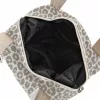 Zellia 24128 Pantera párduc mintás krém-taupe női sporttáska, gymbag 40 × 30 × 19 cm