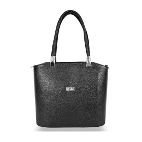   Zellia Zvn25003 fekete csillogó kézitáska 31 x 25,5 x 13 cm