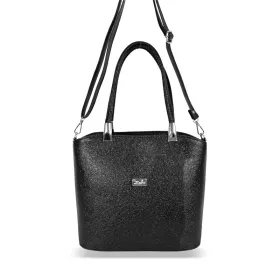   Zellia Zvn25003 fekete csillogó kézitáska 31 x 25,5 x 13 cm