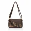Zellia ZLB479 barna-bronz női oldaltáska 25 × 17 × 9 cm