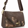 Zellia ZLB479 barna-bronz női oldaltáska 25 × 17 × 9 cm