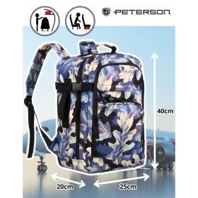   Peterson WizzAir Ryanair kabin méretű hátizsák - PTN PP-TOK-P-6821 Print-10   40 x 25 x 20 cm