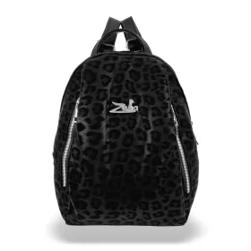   Zellia 24147 fekete-párduc mintás női válltáska 32 x 29 x 13 cm