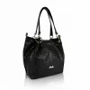 Zellia Zlb475 Mesh fekete női válltáska, oldaltáska 34 x 29 x 14 cm