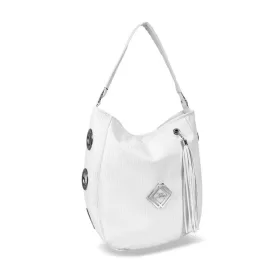   Zellia Zlb180 fehér női válltáska, oldaltáska 34 x 27 x 11 cm