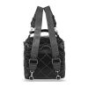 Zellia 22112 fekete női steppelt, vízlepergető hátizsák 30 x 27 x 12 cm