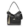 Zellia fekete női válltáska, crossbody  24151 32 x 30 x 14 cm