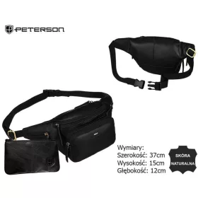 Peterson Férfi Bőr Ővtáska Ptn Bp001E-Opu-6910 Fekete