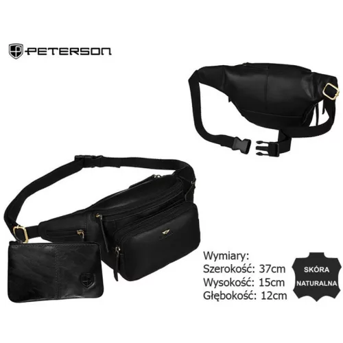 Peterson Férfi Bőr Ővtáska Ptn Bp001E-Opu-6910 Fekete