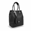 Zellia C200 fekete női válltáska 30 × 25 × 19 cm