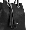 Zellia C200 fekete női válltáska 30 × 25 × 19 cm