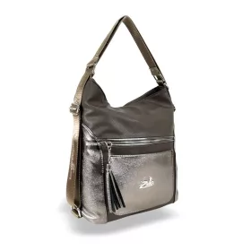   Zellia 23004 barna-bronz női válltáska, hátizsákká alakítható 38 x 34 x 9 cm 