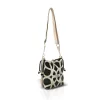 Zellia 25096 arany-fekete női oldaltáska, bucketbag 23 x 19,5 x 7,5 cm