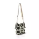 Zellia 25096 arany-fekete női oldaltáska, bucketbag 23 x 19,5 x 7,5 cm