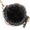 Zellia 25096 arany-fekete női oldaltáska, bucketbag 23 x 19,5 x 7,5 cm