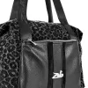Zellia 24128 Pantera fekete párducmintás női sporttáska 40 × 30 × 19 cm