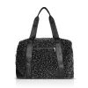 Zellia 24128 Pantera fekete párducmintás női sporttáska 40 × 30 × 19 cm