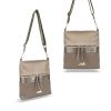 Zellia 24074 taupe női oldaltáska 31 x 28 x 7 cm