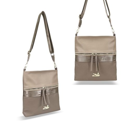 Zellia 24074 taupe női oldaltáska 31 x 28 x 7 cm