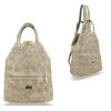 Zellia Zvn22022 bézs - ocelot női hátizsák 32 x 28 x 17 cm
