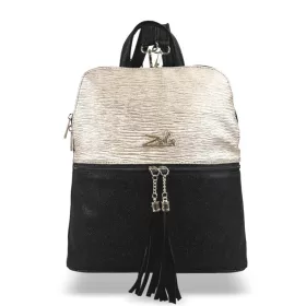 Zellia 24149 fekete-arany női hátizsák 33,5 x 28 x 12 cm